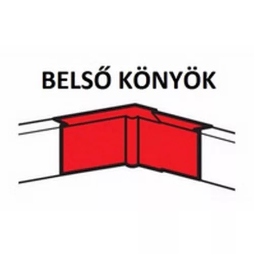 Legrand DLP eco mini belső könyök 32x16 mm Legrand 638141