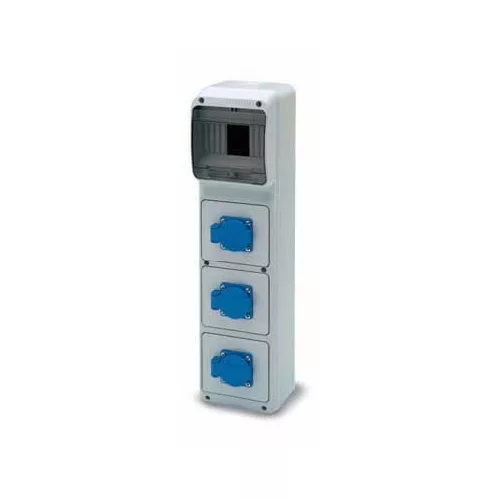 ACQUA doboz  6 modul - 3 db házt. alj  125x495x107 IP44, 6401, Famatel S.A