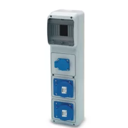   ACQUA doboz 6 modul  - 1 db házt. alj + 2 db 2P+F alj (23230) IP44, 6404, Famatel S.A