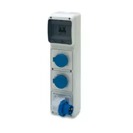   ACQUA doboz 6 modul - 2db 3P 16A ipari alj + 1db 3P 16A ipari villa, 6405, Famatel S.A