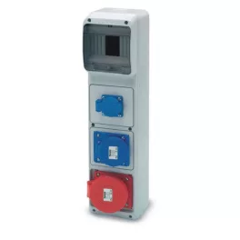   ACQUA doboz 6 modul - 1db házt. + 1db 2P+F (23230) + 1db 3P+N+F 32A ipari alj, 6409, Famatel S.A