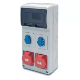   ACQUA doboz 8 modul - 2db házt. - 2db 3P+F 32A (23332) IP44, 6506, Famatel S.A