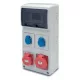 ACQUA doboz 8 modul - 2db házt. - 1db 5P 16A -1db 5P 32A, 6509, Famatel S.A