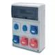 ACQUA doboz 16 mod - 4db házt. aljzat- 2 db 5P 16A alj.  IP44, 6601_5, Famatel S.A