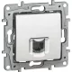Legrand Niloé 1xRJ45 Cat.6 STP aljzat, csavaros, köröm nélkül, fehér Legrand 664775