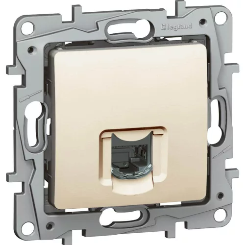Legrand Niloé 1xRJ45 Cat.6 UTP aljzat köröm nélkül bézs Legrand 664873