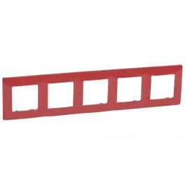 Legrand Niloé 5-ös keret piros Legrand 665025