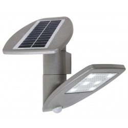   LUTEC ZETA Kültéri fali napelemes mozgásérzékelős LED lámpa 2W 4000K 200lm IP44 6901101000