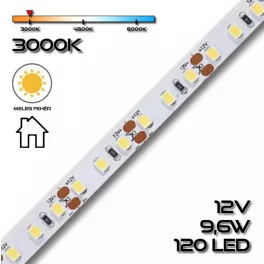   LEDSZALAG 2835WN 120led/m IP20 3000K 660lm 9,6W/m meleg fehér 70230