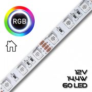   LEDSZALAG RGB 5050smd 60led/m IP65 12V színes 14,4W/m RGB 70390 szilikon