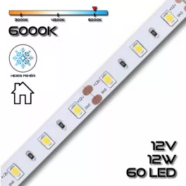   LEDSZALAG 2835WN 60led/m IP20 6000K 1380lm 12W/m hideg fehér 70610
