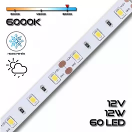   LEDSZALAG 2835WN 60led/m IP65 6000K 1260lm 12W/m hideg fehér 70612 szilikon