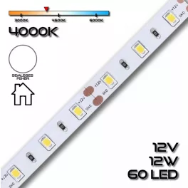   LEDSZALAG 2835WN 60led/m IP20 4000K 1380lm 12W/m természetes fehér 70620