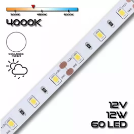   LEDSZALAG 2835WN 60led/m IP65 4000K 1260lm 12W/m természetes fehér 70622 szilikon