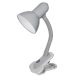 Kanlux 7150 SUZI HR-60-SR asztali lámpa, csíptethető íróasztali lámpa, ezüst