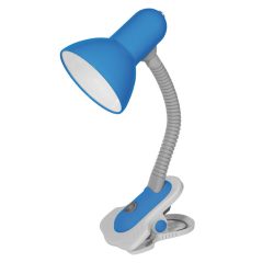  Kanlux 7152 SUZI HR-60-BL asztali lámpa, csíptethető íróasztali lámpa, kék