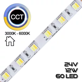   LED SZALAG BELTÉRI 24V, 12W, 60LED, 900LM CCT 3000-6000K 72670