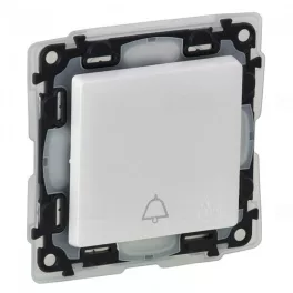   Legrand Valena Life váltóérintkezős nyomó csengőjellel, IP44 fehér, Legrand 752175