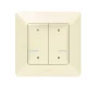 Legrand Valena Life okos forgatókönyv kapcsoló (távvezérlő) Home + Control alkalmazásban beállított 4 db egyedi forgatókönyv indítására; díszítőkerettel, elemmel és kétoldalú ragasztóval szállítva elefántcsont, Legrand 752268