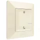 Legrand Valena Life okos forgatókönyv kapcsoló (távvezérlő) Home + Control alkalmazásban beállított ébredés / elalvás forgatókönyvek indítására; díszítőkerettel, elemmel és kétoldalú ragasztóval szállítva elefántcsont, Legrand 752289
