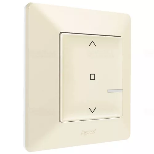 Legrand Valena Life okos redőnykapcsoló (távvezérlő) 1 csoport okos redőny kapcsoló távvezérlésére alkalmas; díszítőkerettel, elemmel és kétoldalú ragasztóval szállítva elefántcsont, Legrand 752291