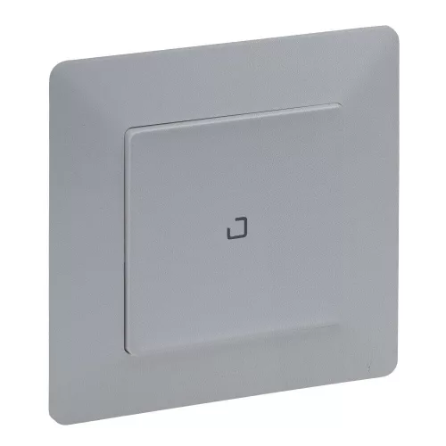 Legrand Valena Life okos egypólusú kapcsoló, fényerőszabályzó, süllyesztett, díszítőkerettel szállítva, alumínium színű, - Legrand/Netatmo, Legrand 752366