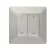 Legrand Valena Life okos forgatókönyv kapcsoló (távvezérlő) Home + Control alkalmazásban beállított 4 db egyedi forgatókönyv indítására; díszítőkerettel, elemmel és kétoldalú ragasztóval szállítva alumínium, Legrand 752368