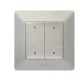 Legrand Valena Life okos forgatókönyv kapcsoló (távvezérlő) Home + Control alkalmazásban beállított 4 db egyedi forgatókönyv indítására; díszítőkerettel, elemmel és kétoldalú ragasztóval szállítva alumínium, Legrand 752368