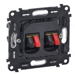   Legrand Valena InMatic kettős hangszóró-csatlakozóaljzat mechanizmus, 4 kivezetéssel Legrand 753078