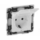 Legrand Valena Life 2P+F csatlakozóaljzat biztonsági zsaluval, csapófedéllel, IP44 fehér, Legrand 753119