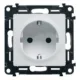 Legrand Valena Life 2P+F csatlakozóaljzat biztonsági zsaluval, csavaros vezetékbekötéssel fehér, Legrand 753124