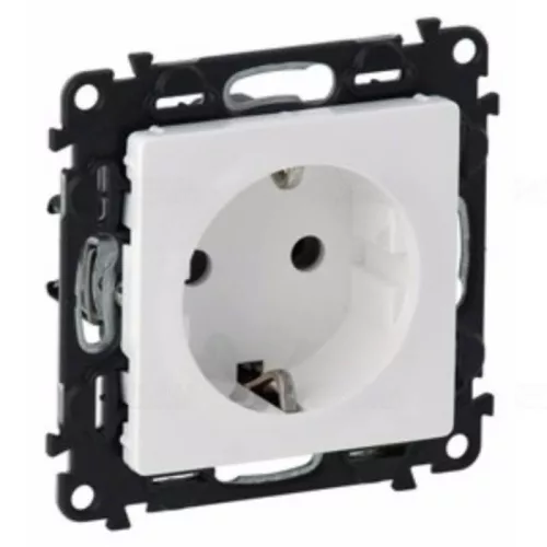 Legrand Valena Life 2P+F csatlakozóaljzat, csavaros vezetékbekötéssel fehér, Legrand 753125