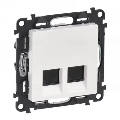 Legrand Valena Life 2xRJ45 Cat. 6 STP csatlakozóaljzat  fehér, Legrand 753147