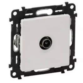   Legrand Valena Life TV aljzat, átmenő, 14 dB fehér, Legrand 753161