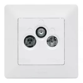   Legrand Valena Life TV-Rádió-SAT aljzat, végzáró, 10 dB fehér, Legrand 753164