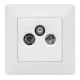 Legrand Valena Life TV-Rádió-SAT aljzat, átmenő, 14 dB fehér, Legrand 753165