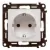 Legrand Valena Life 2P+F csatlakozóaljzat biztonsági zsaluval, rugós vezetékbekötéssel elefántcsont, Legrand 753220