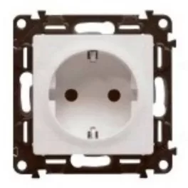   Legrand Valena Life 2P+F csatlakozóaljzat, csavaros vezetékbekötéssel elefántcsont, Legrand 753225