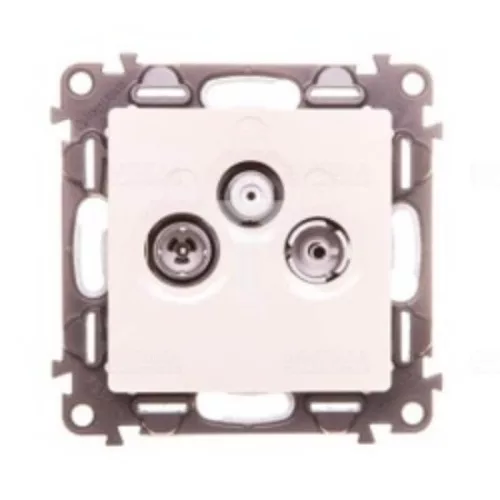 Legrand Valena Life TV-Rádió-SAT aljzat, átmenő, 14 dB elefántcsont, Legrand 753265