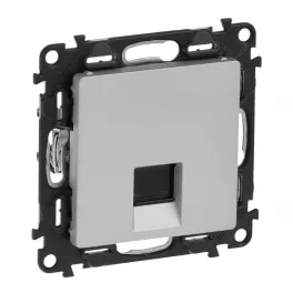   Legrand Valena Life 1xRJ11 csatlakozóaljzat alumínium, Legrand 753338