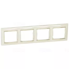   Legrand Valena Life négyes keret elefántcsont–arany, Legrand 754064