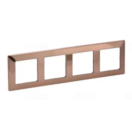 Legrand Valena Life négyes keret réz dekor, Legrand 754164