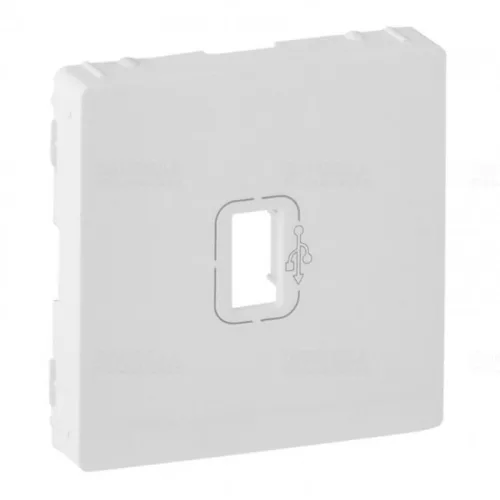 Legrand Valena Life elővezetékezett USB adatátviteli csatlakozóaljzat burkolat, fehér, Legrand 754750