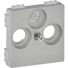   Legrand Valena Life TV-Rádió-SAT csatlakozóaljzat fedél (30 mm) alumínium, Legrand 754802