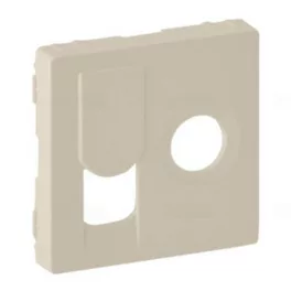   Legrand Valena Life TV csatlakozóaljzat + RJ45 Cat. 6 UTP aljzat burkolat, elefántcsont, Legrand 754831