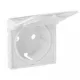 Legrand Valena Life 2P+F csatlakozóaljzat burkolat csapófedéllel fehér, Legrand 754840