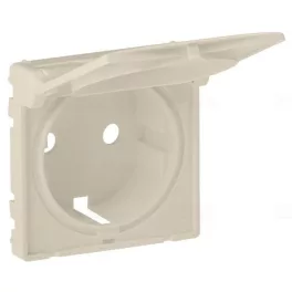   Legrand Valena Life 2P+F csatlakozóaljzat burkolat csapófedéllel elefántcsont, Legrand 754841