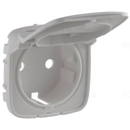   Legrand Valena Allure 2P+F csatlakozóaljzat burkolat csapófedéllel, alumínium Legrand 754847