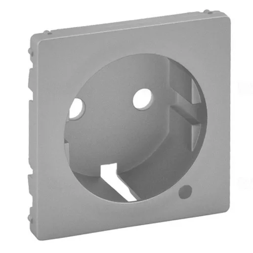 Legrand Valena Life 2P+F csatlakozóaljzat ellenőrzőfényes burkolat, alumínium, Legrand 754852