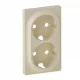 Legrand Valena Life 2x2P+F csatlakozóaljzat burkolat elefántcsont, Legrand 754951